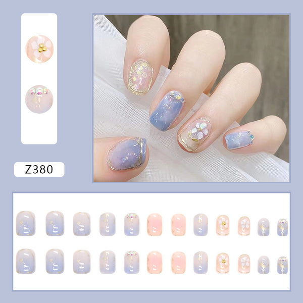12 Sizes-24 Pcs Press On Nails Z362