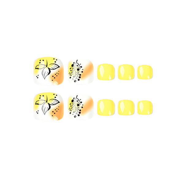 Press On Toe nails Set 24pcs/set JP1651
