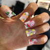 12 Sizes-24 Pcs Press On Nails C354