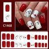 12 Sizes-24 Pcs Press On Nails C1468