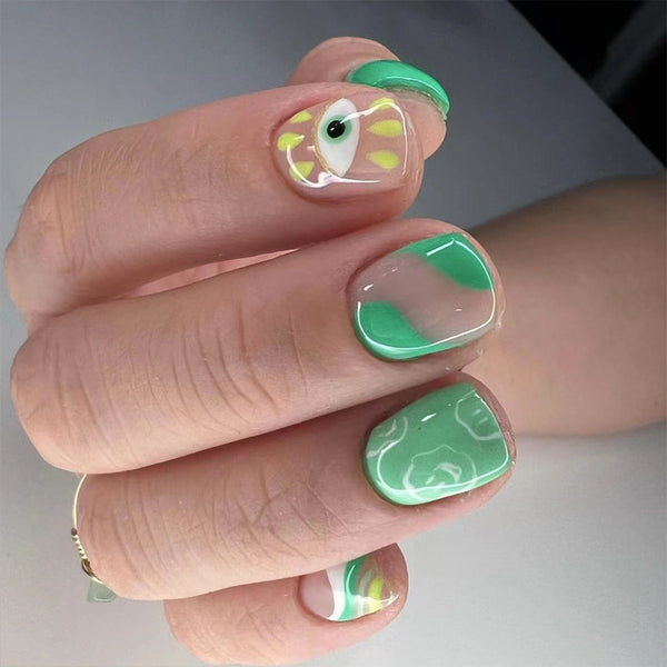 12 Sizes-24 Pcs Press On Nails C367