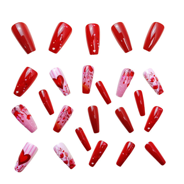 12 Sizes-24 Pcs Press On Nails Y511