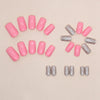 12 Sizes-24 Pcs Press On Nails W1284