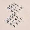 12 Sizes-24 Pcs Press On Nails W545