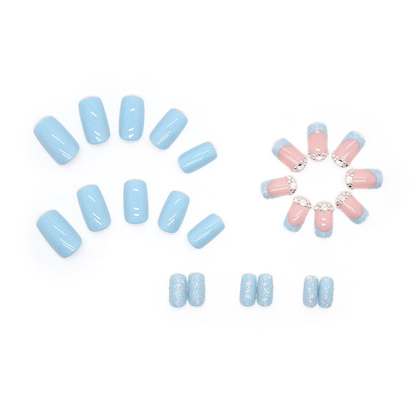 12 Sizes-24 Pcs Press On Nails Z473