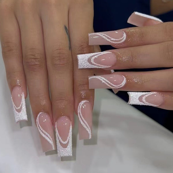 12 Sizes-24 Pcs Press On Nails JP2288