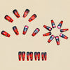 12 Sizes-24 Pcs Press On Nails Y1092