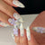 12 Sizes-24 Pcs Press On Nails JP4316