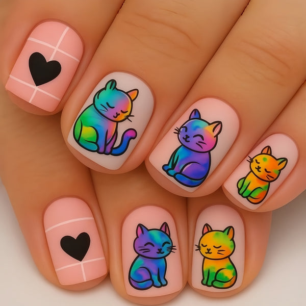 12 Sizes-24 Pcs Press On Nails y1866