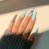 12 Sizes-24 Pcs Press On Nails JP1355