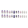 12 Sizes-24 Pcs Press On Nails W1828