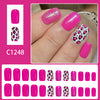 12 Sizes-24 Pcs Press On Nails C1248
