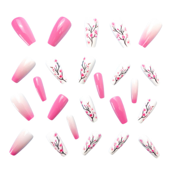 12 Sizes-24 Pcs Press On Nails Y546