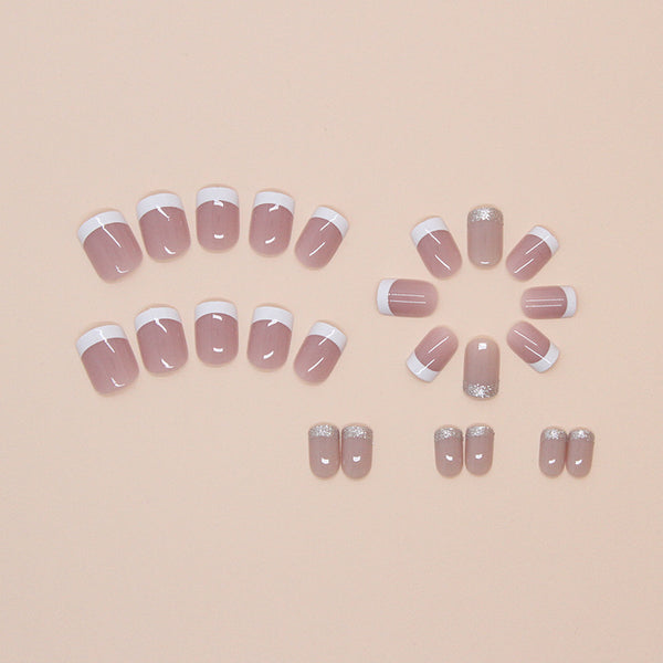 12 Sizes-24 Pcs Press On Nails W1677
