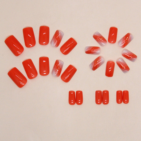 12 Sizes-24 Pcs Press On Nails W1401