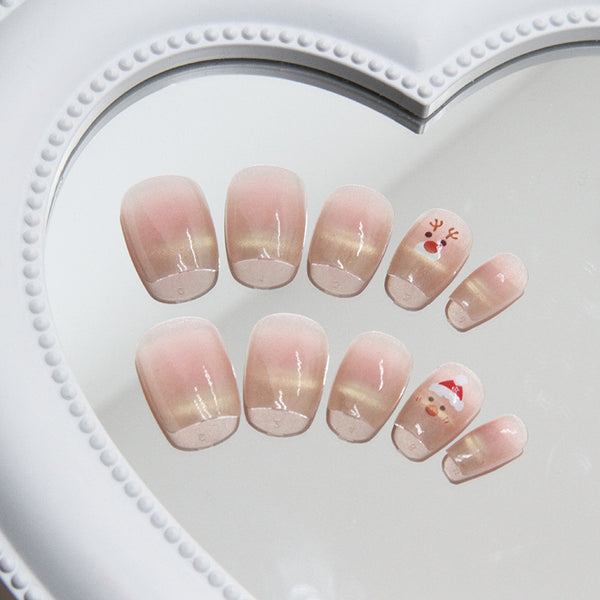 12 Sizes-24 Pcs Press On Nails MY007