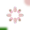 12 Sizes-24 Pcs Press On Nails C846