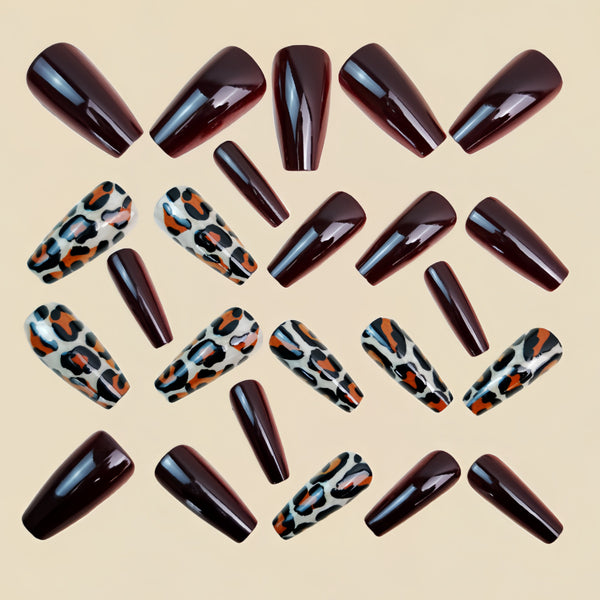 12 Sizes-24 Pcs Press On Nails Y1756