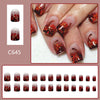 12 Sizes-24 Pcs Press On Nails C645