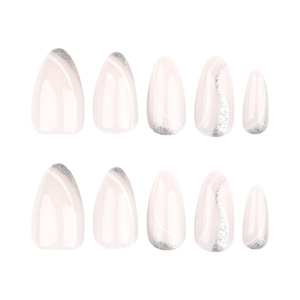 12 Sizes-24 Pcs Press On Nails JP3664