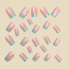 12 Sizes-24 Pcs Press On Nails Y924