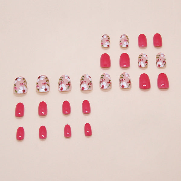 12 Sizes-24 Pcs Press On Nails W2151