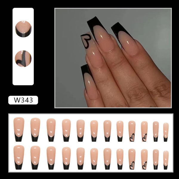 12 Sizes-24 Pcs Press On Nails W343
