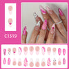 12 Sizes-24 Pcs Press On Nails C1519