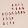 12 Sizes-24 Pcs Press On Nails W1603