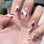 12 Sizes-24 Pcs Press On Nails JP1222