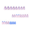 12 Sizes-24 Pcs Press On Nails JP3711