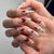12 Sizes-24 Pcs Press On Nails JP3281