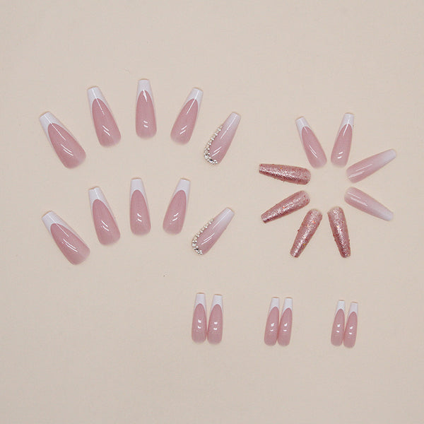 12 Sizes-24 Pcs Press On Nails Z524