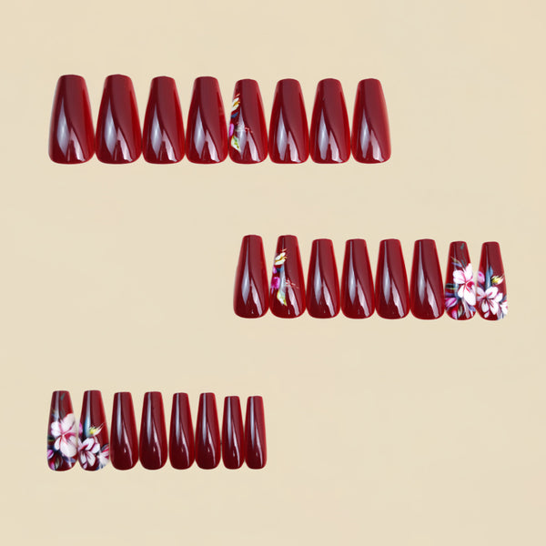 12 Sizes-24 Pcs Press On Nails Y1720