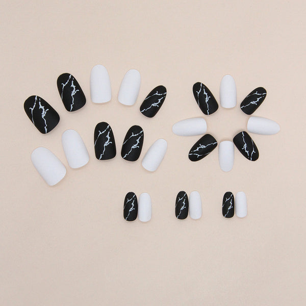 12 Sizes-24 Pcs Press On Nails R784