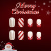 12 Sizes-24 Pcs Press On Nails C1287