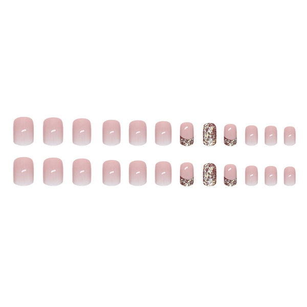 12 Sizes-24 Pcs Press On Nails W831
