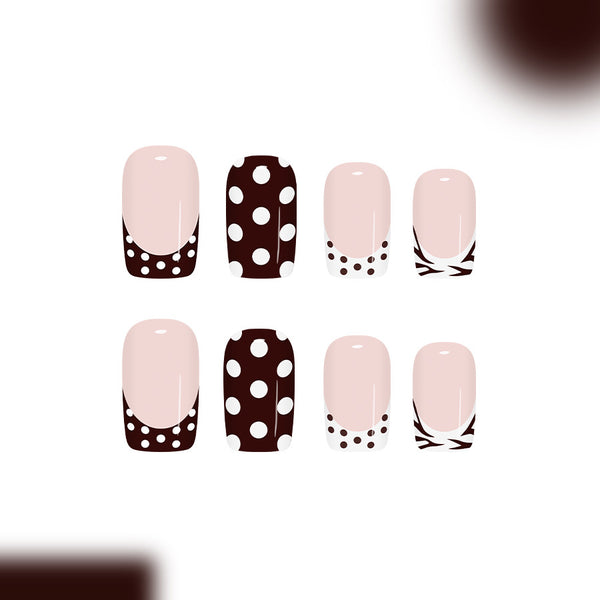 12 Sizes-24 Pcs Press On Nails C1449