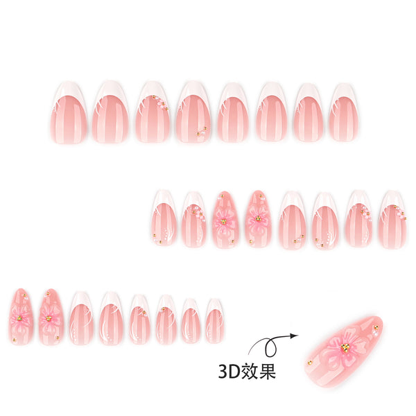 12 Sizes-24 Pcs Press On Nails JP4327