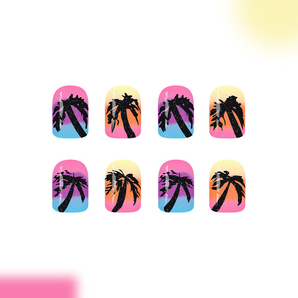 12 Sizes-24 Pcs Press On Nails C1652