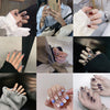 12 Sizes-24 Pcs Press On Nails bundle-set
