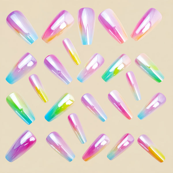 12 Sizes-24 Pcs Press On Nails Y1258