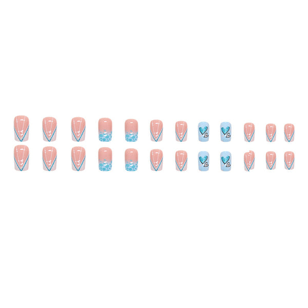 12 Sizes-24 Pcs Press On Nails W592