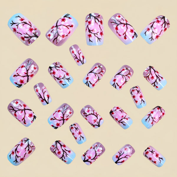 12 Sizes-24 Pcs Press On Nails Y1933