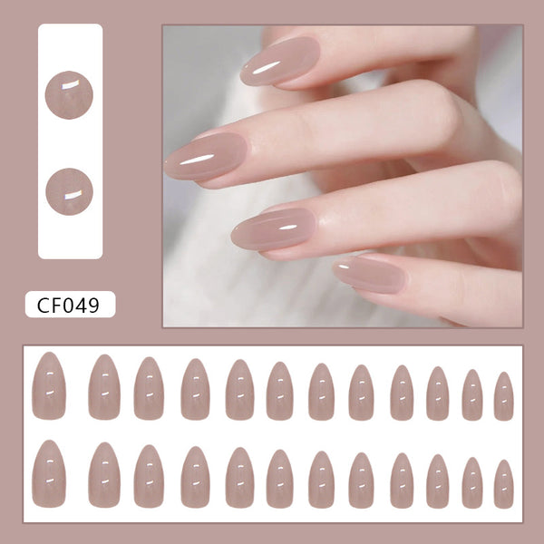 12 Sizes-24 Pcs Press On Nails CF049