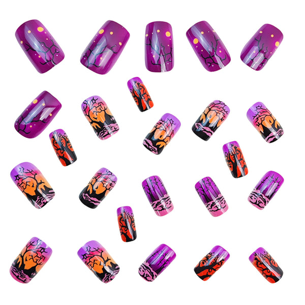 12 Sizes-24 Pcs Press On Nails Y852-1