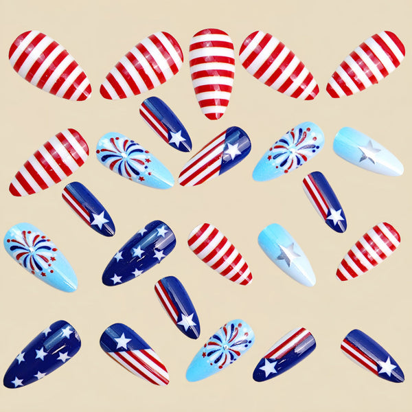 12 Sizes-24 Pcs Press On Nails Y1984