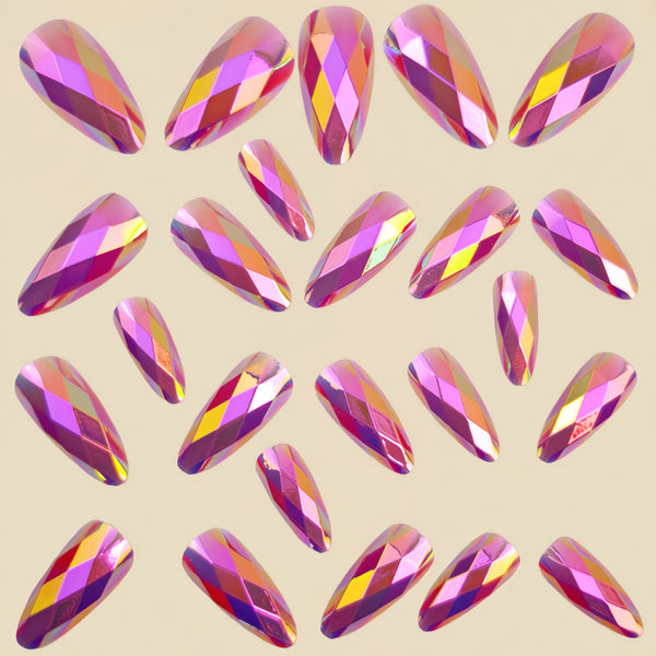 12 Sizes-24 Pcs Press On Nails Y1336