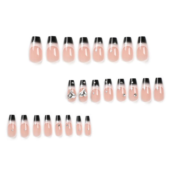 12 Sizes-24 Pcs Press On Nails JP2674