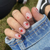 12 Sizes-24 Pcs Press On Nails C309